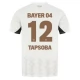 Bayer 04 Leverkusen Tapsoba 12 Uitshirt 2024-2025 Voetbaltenue