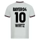 Bayer 04 Leverkusen Voetbaltenue Wirtz 10 2023-2024 Uitshirt