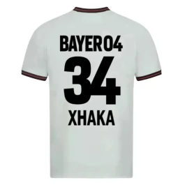Bayer 04 Leverkusen Voetbaltenue Xhaka 34 2023-2024 Uitshirt