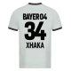 Bayer 04 Leverkusen Voetbaltenue Xhaka 34 2023-2024 Uitshirt