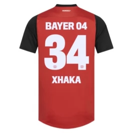 Bayer 04 Leverkusen Xhaka 34 Thuisshirt 2024-2025 Voetbaltenue