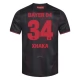 Bayer 04 Leverkusen Xhaka 34 Thuisshirt 2025-2026 Voetbaltenue