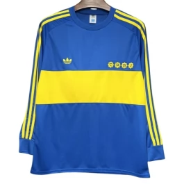 Boca Juniors Thuisshirt Retro 1981-1982 L/S Voetbaltenue