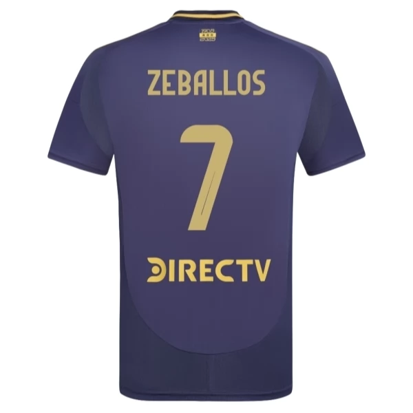 Boca Juniors Zeballos 7 Derde Shirt 2025-2026 Voetbaltenue Boca Juniors Zeballos 7 Derde Shirt 2025-2026 Voetbaltenue
