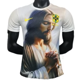 Brazilië Thuisshirt Jesus In White 2025-2026 Voetbaltenue