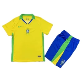 Brazilië Thuisshirt Kids 2025 Voetbaltenue