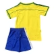 Brazilië Thuisshirt Kids Retro 1998 Voetbaltenue