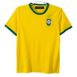 Brazilië Thuisshirt Retro 1970 Voetbaltenue