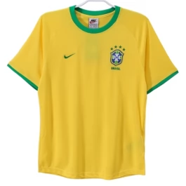 Brazilië Thuisshirt Retro 2000 Voetbaltenue