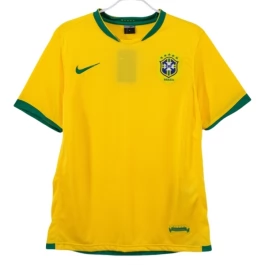 Brazilië Thuisshirt Retro 2006 Voetbaltenue