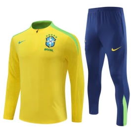 Brazilië Trainingspakken 2024-25 - 1-4 Zip Geel