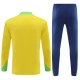 Brazilië Trainingspakken 2024-25 - 1-4 Zip Geel