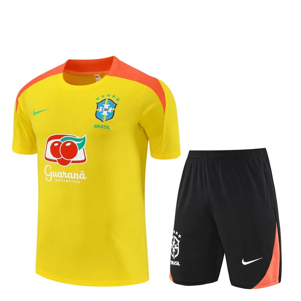 Brazilië Trainingsshirtpak 2025-26 - Shorts Geel Brazilië Trainingsshirtpak 2025-26 - Shorts Geel
