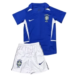 Brazilië Uitshirt Kids Retro 2004 Voetbaltenue