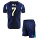 Brazilië Vini Jr. 7 Uittenue WK 2026 Kind