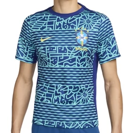 Brazilië Voetbaltenue Pre-Match 2024 Thuisshirt