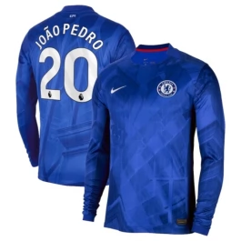 Chelsea João Pedro 20 Thuisshirt 2025-2026 L/S Voetbaltenue