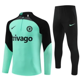 Chelsea Trainingspakken 2023-24 - 1-4 Zip Groen