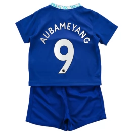 Chelsea Voetbaltenue Aubameyang 9 2022-2023 Thuisshirt Kids
