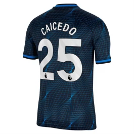 Chelsea Voetbaltenue Caicedo 25 2023-2024 Uitshirt