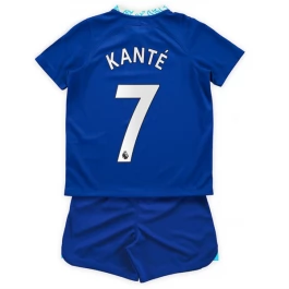 Chelsea Voetbaltenue Kanté 7 2022-2023 Thuisshirt Kids