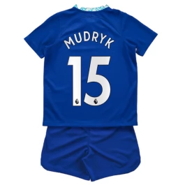 Chelsea Voetbaltenue Mudryk 15 2022-2023 Thuisshirt Kids