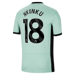 Chelsea Voetbaltenue Nkunku 18 2023-2024 Third Shirt