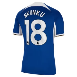 Chelsea Voetbaltenue Nkunku 18 2023-2024 Thuisshirt