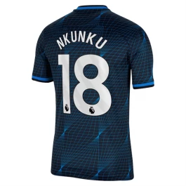 Chelsea Voetbaltenue Nkunku 18 2023-2024 Uitshirt