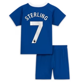 Chelsea Voetbaltenue Sterling 7 2023-2024 Thuisshirt Kids