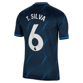 Chelsea Voetbaltenue T.Silva 6 2023-2024 Uitshirt