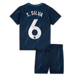 Chelsea Voetbaltenue T.Silva 6 2023-2024 Uitshirt Kids
