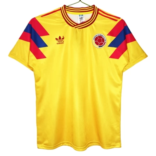 Colombia Thuisshirt Retro 1990 Voetbaltenue Colombia Thuisshirt Retro 1990 Voetbaltenue