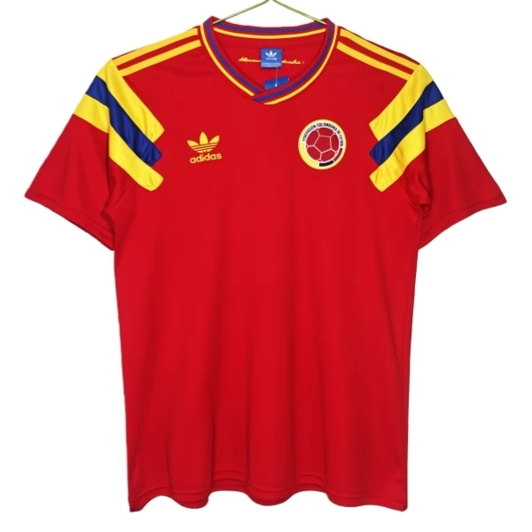 Colombia Uitshirt Retro 1990 Voetbaltenue Colombia Uitshirt Retro 1990 Voetbaltenue