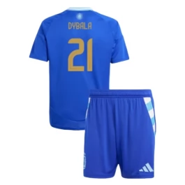 Copa América 2024 Argentinië Dybala 21 Uitshirt Kids Voetbaltenue