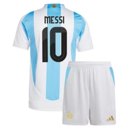 Copa América 2024 Argentinië Messi 10 Thuisshirt Kids Voetbaltenue