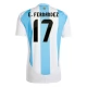 Copa América 2024 Argentinië Voetbaltenue E.Fernandez 17 Thuisshirt