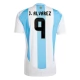 Copa América 2024 Argentinië Voetbaltenue J.Alvarez 9 Thuisshirt