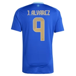 Copa América 2024 Argentinië Voetbaltenue J.Alvarez 9 Uitshirt