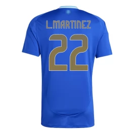 Copa América 2024 Argentinië Voetbaltenue L.Martinez 22 Uitshirt