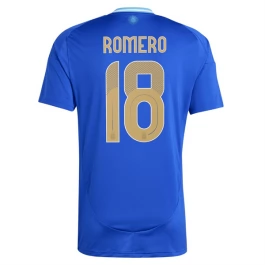Copa América 2024 Argentinië Voetbaltenue Romero 18 Uitshirt