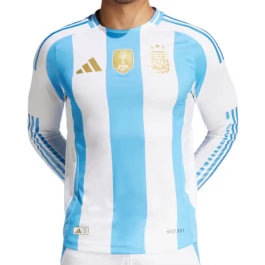 Copa América 2024 Argentinië Voetbaltenue Thuisshirt L/S