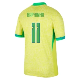 Copa América 2024 Brazilië Raphinha 11 Thuisshirt Voetbaltenue