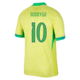 Copa América 2024 Brazilië Rodrygo 10 Thuisshirt Voetbaltenue