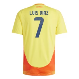 Copa América 2024 Colombia Voetbaltenue Luis Díaz 7 Thuisshirt
