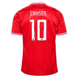 Denemarken Eriksen 10 Thuisshirt 2024 Voetbaltenue