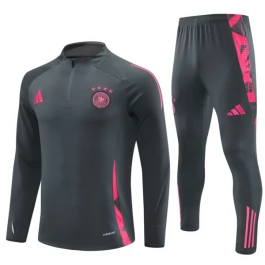 Duitsland Trainingspakken 2024-25 - 1-4 Zip Grijs Roze