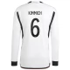 Duitsland Voetbaltenue Kimmich 6 2022 Thuisshirt - L/S