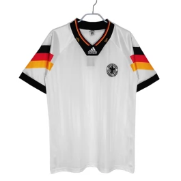 Duitsland Voetbaltenue Retro 1992 Thuisshirt