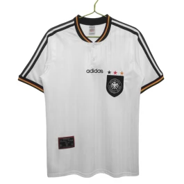 Duitsland Voetbaltenue Retro 1996 Thuisshirt